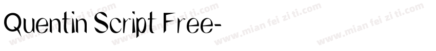 Quentin Script Free字体转换